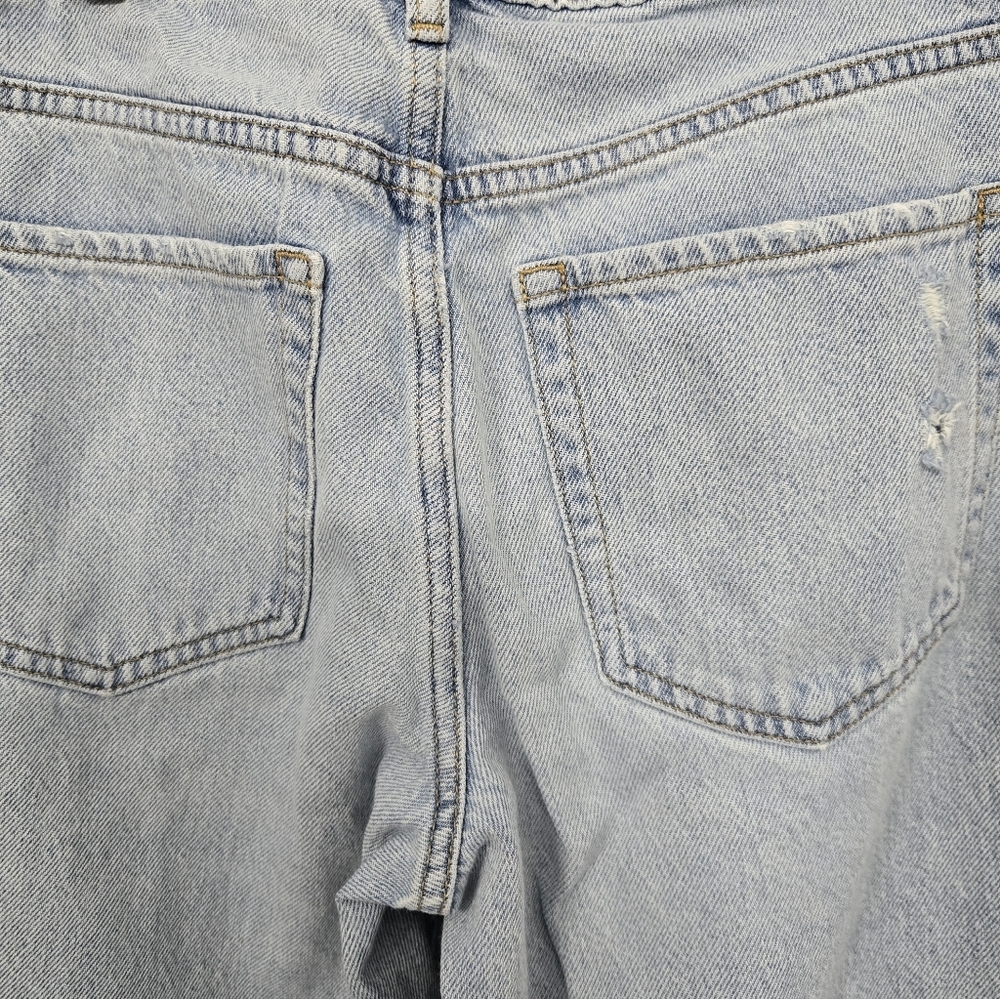 Pac Sun 90s Straight Light Blue Distressed Jeans - Picture 7 of 10